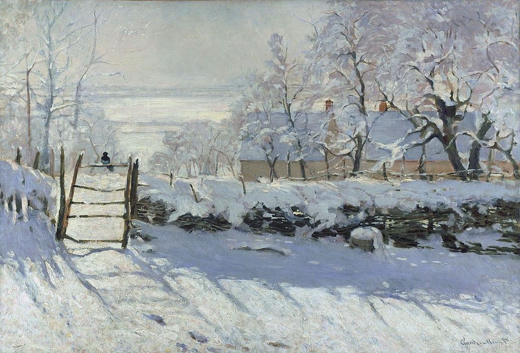 Claude Monet, La pie, Wikimedia Commons (libre de réutilisation)