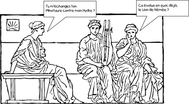 La chasse aux Pokémons pendant l'Antiquité (adapté d'une image gratuite de Pixabay)