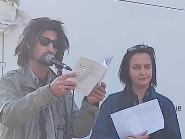 Performances croisées de Laurence Vielle et Dimitri&nbsp;Porcu