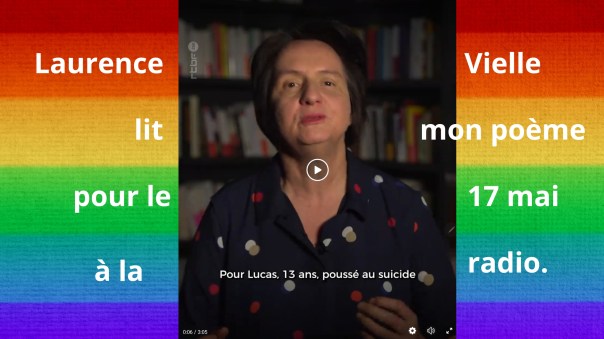 Laurence Vielle lit mon poème à la radio&nbsp;belge