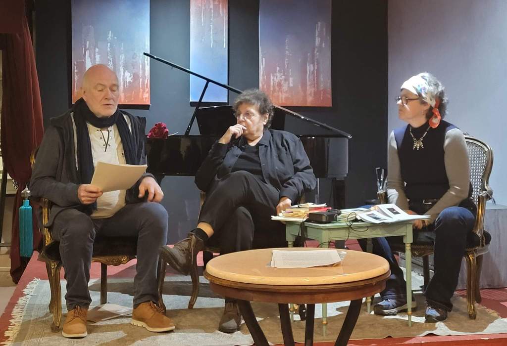 Dominique Massaut, Claude Ber et Sophie Braganti réunis par la&nbsp;poésie