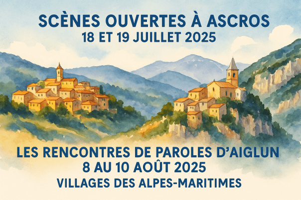 Ascros, Aiglun : l&rsquo;arrière-pays se mobilise pour le théâtre et la&nbsp;poésie
