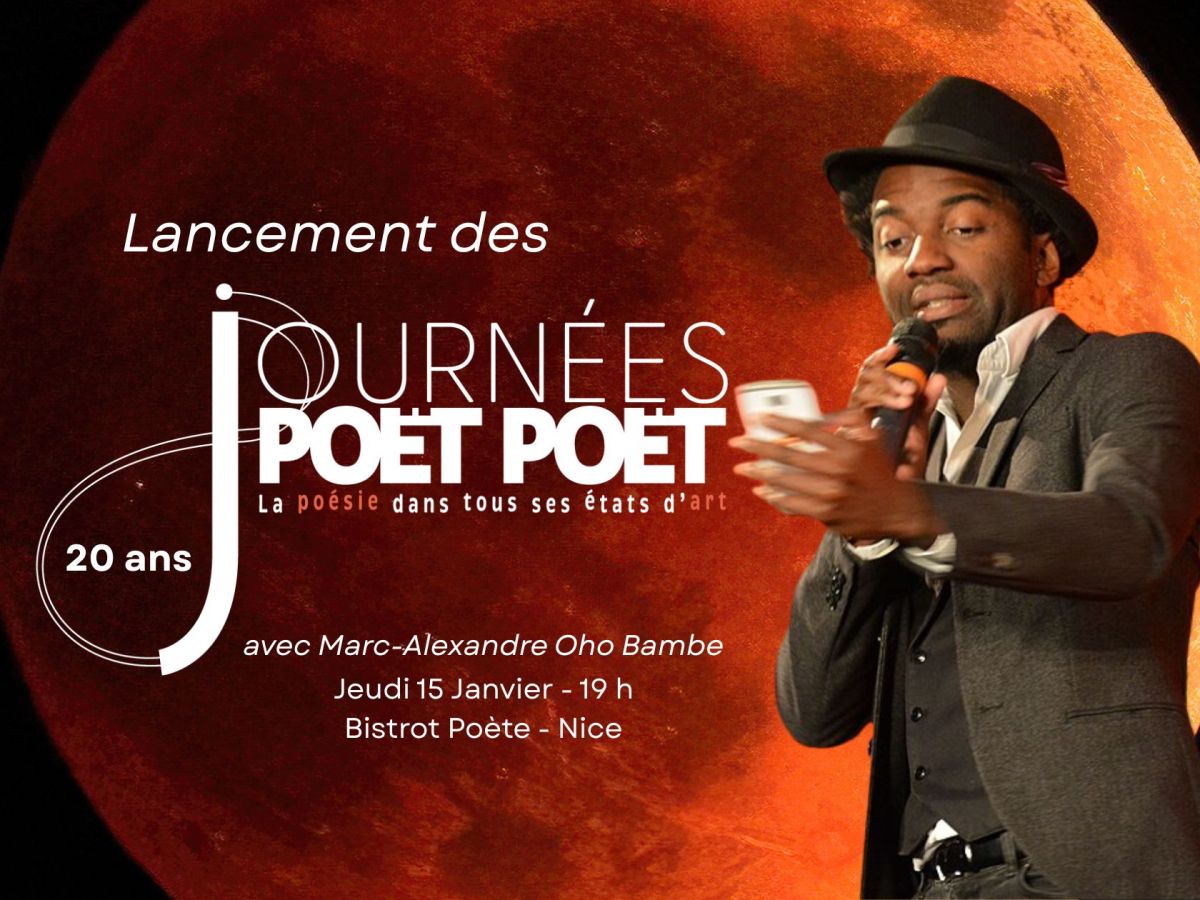 Marc-Alexandre Oho Bambe ouvrira les Journées Poët Poët&nbsp;2026