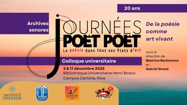 Quand la poésie est un art vivant : retour sur un colloque… à&nbsp;écouter