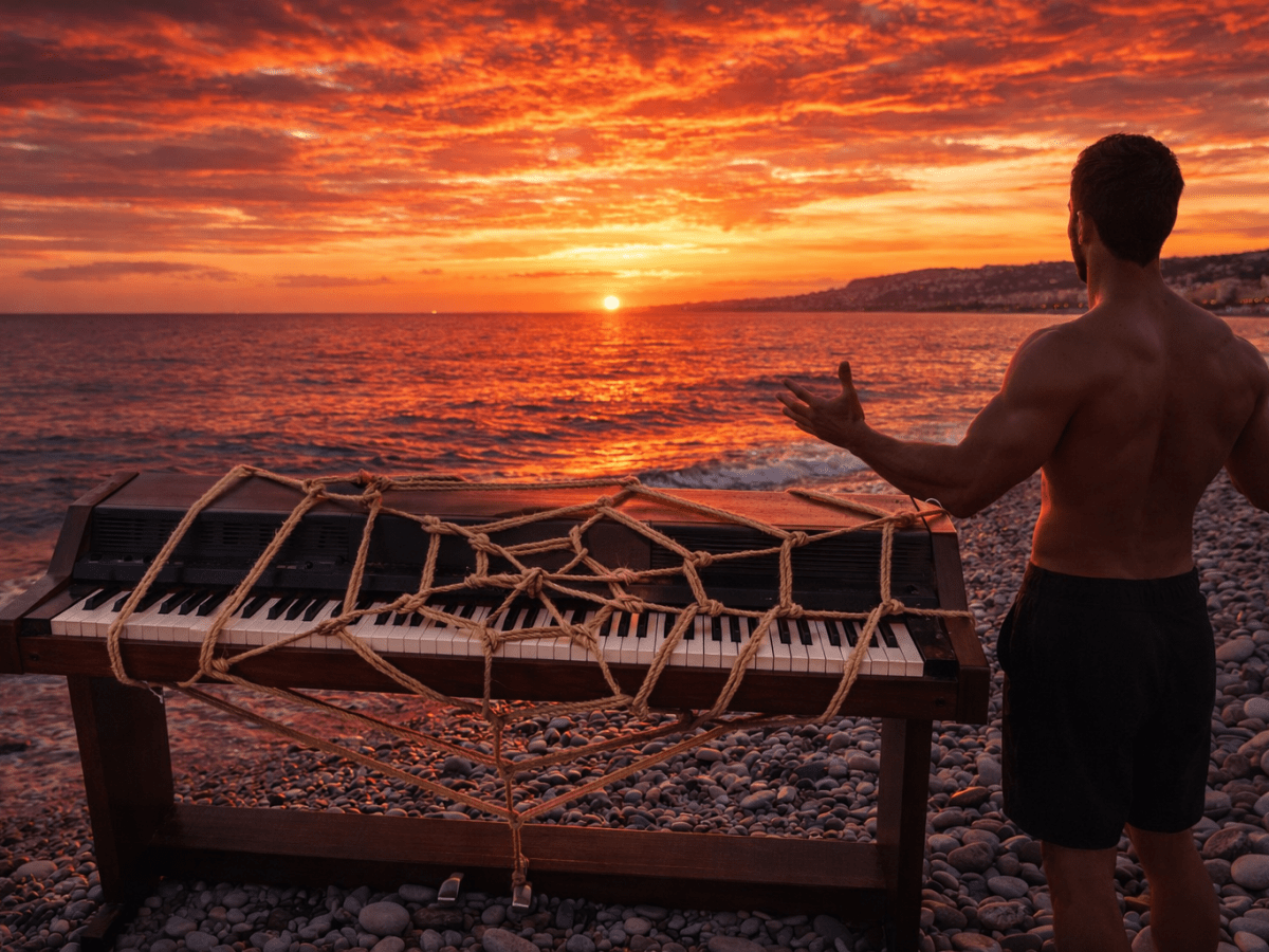 A venir : la performance de J.D. Iblis sur la plage de&nbsp;Nice